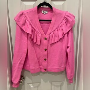 Crosby Vibrant Pink Ruffled Top